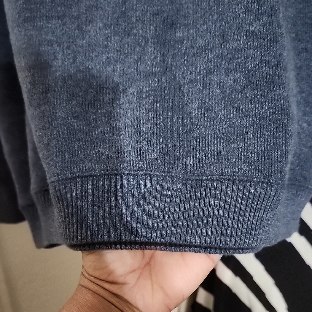 Daniel Cremieux Navy Quarter Zip Sweater Preppy Academia Office Grown Man Attire - Picture 8 of 8